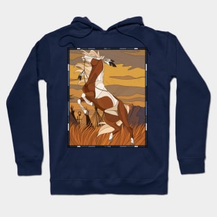 Spirit Stallion of the Cimarron Rain Stained Glass Hoodie